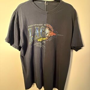 Harley-Davidson Men's Black and Blue Graphic Tee